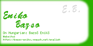 eniko bazso business card